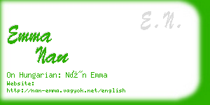 emma nan business card